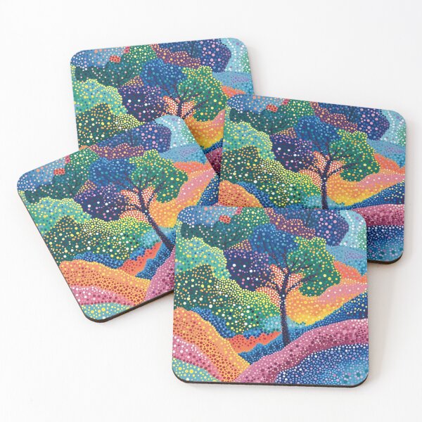 Item preview, Pointillism Landscape designed and sold by Myra365Art.