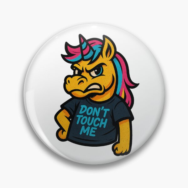 Item preview, Grumpy Unicorn – Don’t Touch Me Attitude designed and sold by VIBE CRAFT STUDIO.