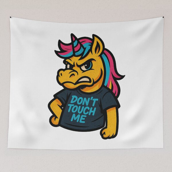 Item preview, Grumpy Unicorn – Don’t Touch Me Attitude designed and sold by VIBE CRAFT STUDIO.