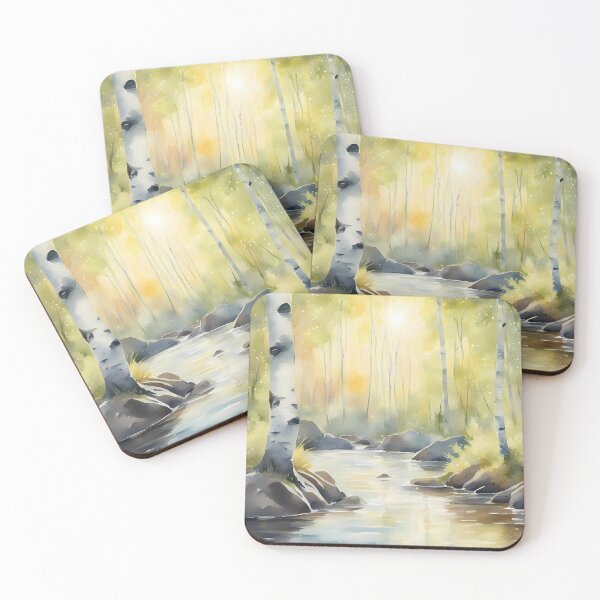 Item preview, Peaceful Birch Creek designed and sold by CalmnessbyChoice.