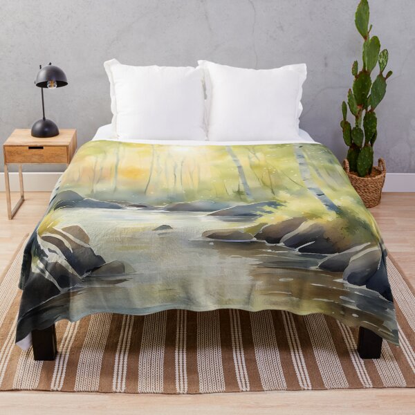 Item preview, Peaceful Birch Creek designed and sold by CalmnessbyChoice.
