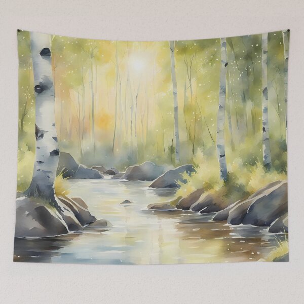 Item preview, Peaceful Birch Creek designed and sold by CalmnessbyChoice.