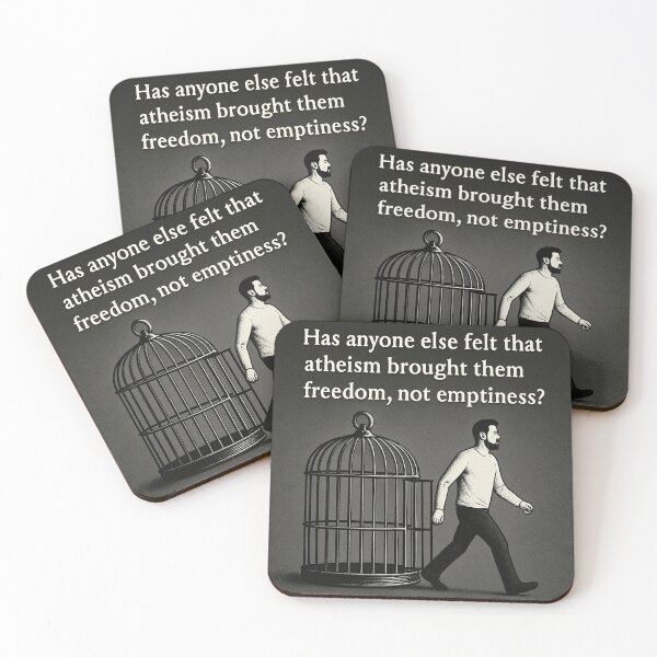 Item preview, Atheism Brought Me Freedom, Not Emptiness designed and sold by LOGOSINTERIUM.