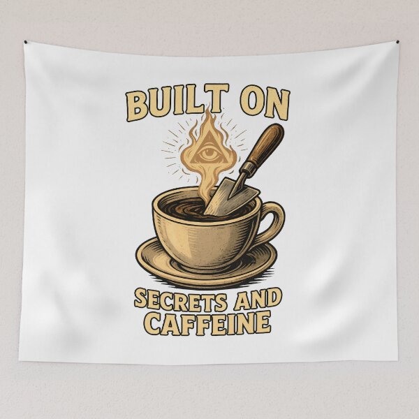 Item preview, Secrets and Caffeine designed and sold by GnosisWear.