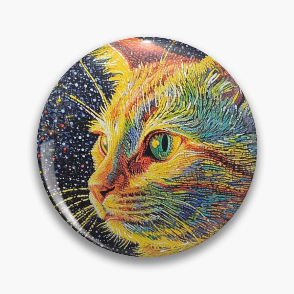 Item preview, Pointillism Image of Cat designed and sold by Myra365Art.