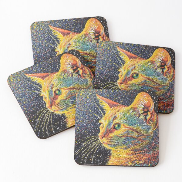 Item preview, Pointillism Image of Cat designed and sold by Myra365Art.