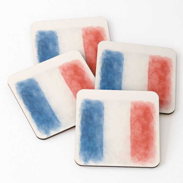 Item preview, France Flag Watercolor – Tricolor Brush Stroke Design designed and sold by PrometheusStyle.