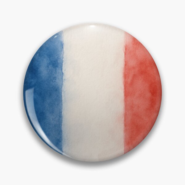 Item preview, France Flag Watercolor – Tricolor Brush Stroke Design designed and sold by PrometheusStyle.