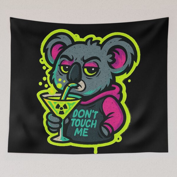 Item preview, Toxic Koala – Don’t Touch Me Vibes designed and sold by VIBE CRAFT STUDIO.