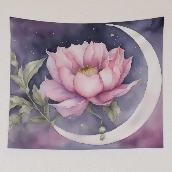 Item preview, Pink Moon Flower designed and sold by CalmnessbyChoice.