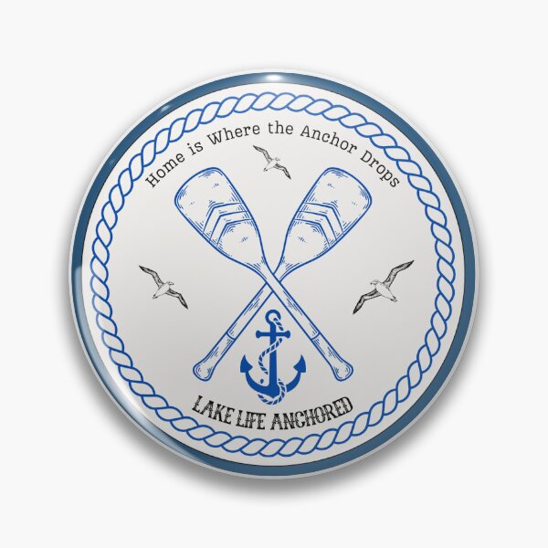 Item preview, ⚓ Lake Life Anchored - Nautical Sticker for Lake Lovers! designed and sold by TopRBArtist.
