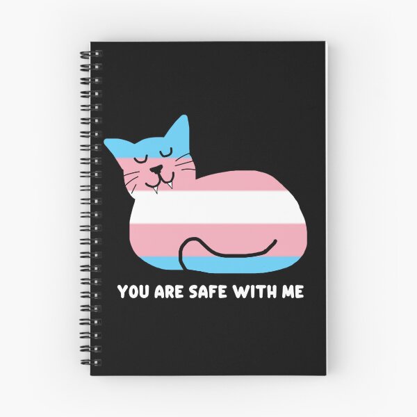 Item preview, You Are Safe With Me • Cat Loaf Ally Cat • Trans Pride designed and sold by MannyShop.