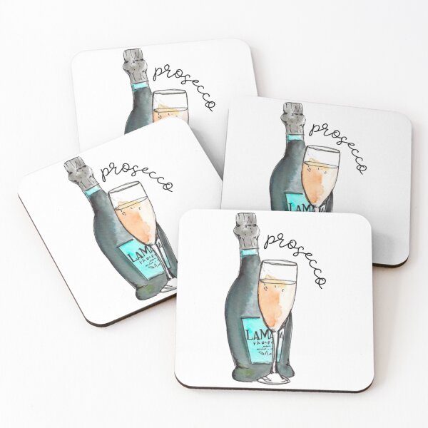 Item preview, Prosecco Kinda Person – Watercolor Sparkling Wine Art Print designed and sold by skybluepink studio.