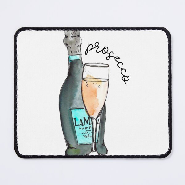 Item preview, Prosecco Kinda Person – Watercolor Sparkling Wine Art Print designed and sold by skybluepink studio.