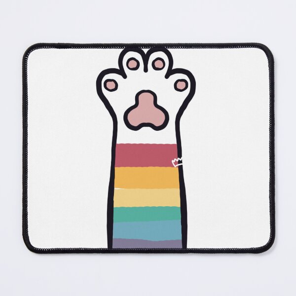 Item preview, Rainbow Flag Cat Paw designed and sold by divesca.