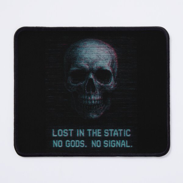 Item preview, Lost in the Static – Glitched Skull Cyberpunk Aesthetic designed and sold by Hirvipelto.