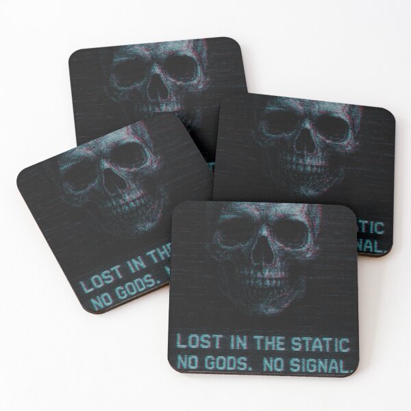 Item preview, Lost in the Static – Glitched Skull Cyberpunk Aesthetic designed and sold by Hirvipelto.