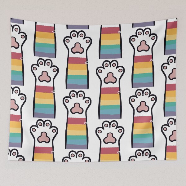 Item preview, Rainbow Flag Cat Paw designed and sold by divesca.