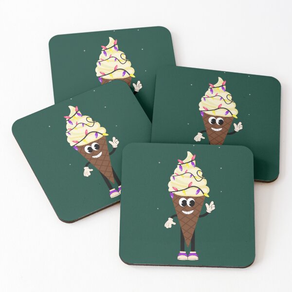 Item preview, Flat Design Holiday Illustration with Character Fun Ice Cream designed and sold by AlginaPugachova.