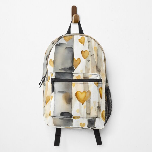 Item preview, Golden Hearts in Birch Forest designed and sold by CalmnessbyChoice.