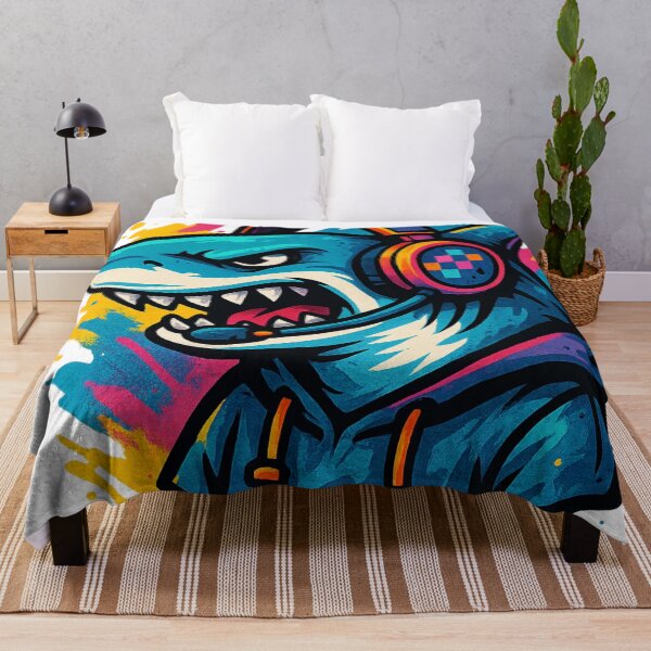Item preview, Gamer Shark – Predator of the Pixel Arena designed and sold by VIBE CRAFT STUDIO.
