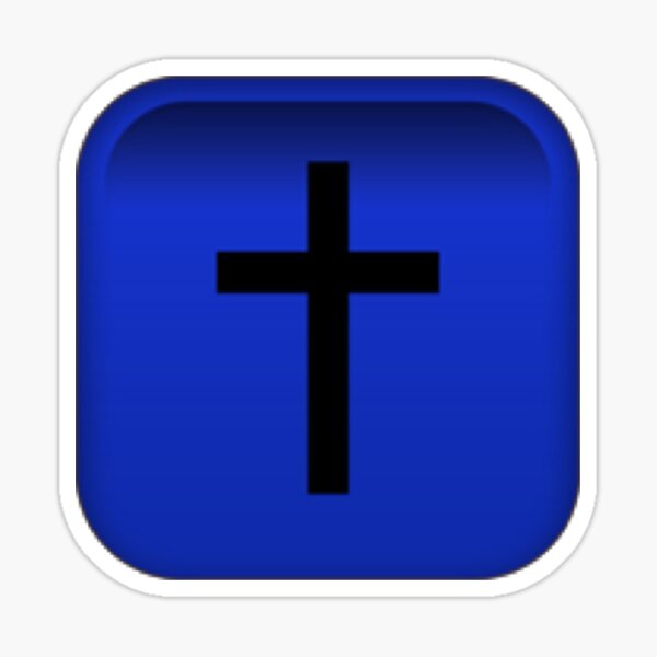 Item preview, The Cross Emoji designed and sold by akitahti.