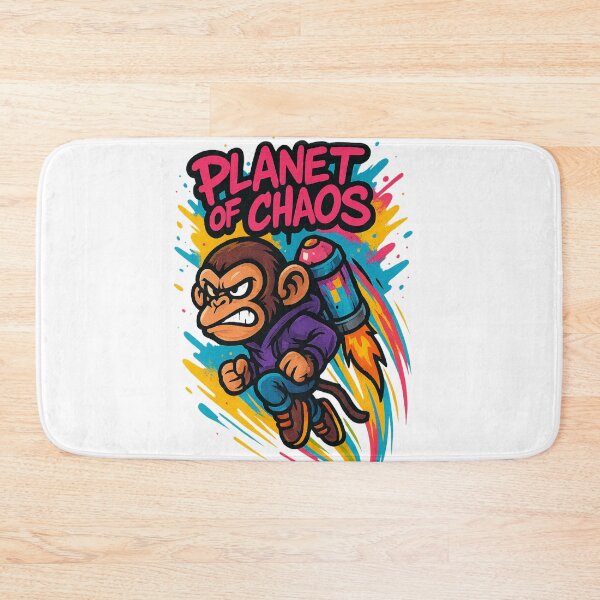 Item preview, Planet of Chaos – Angry Monkey Jetpack Art designed and sold by VIBE CRAFT STUDIO.