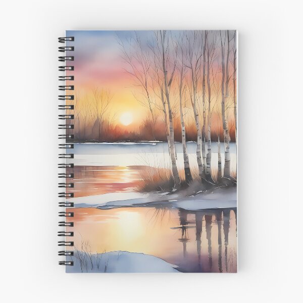 Item preview, Peaceful Winter Lake Morning designed and sold by CalmnessbyChoice.
