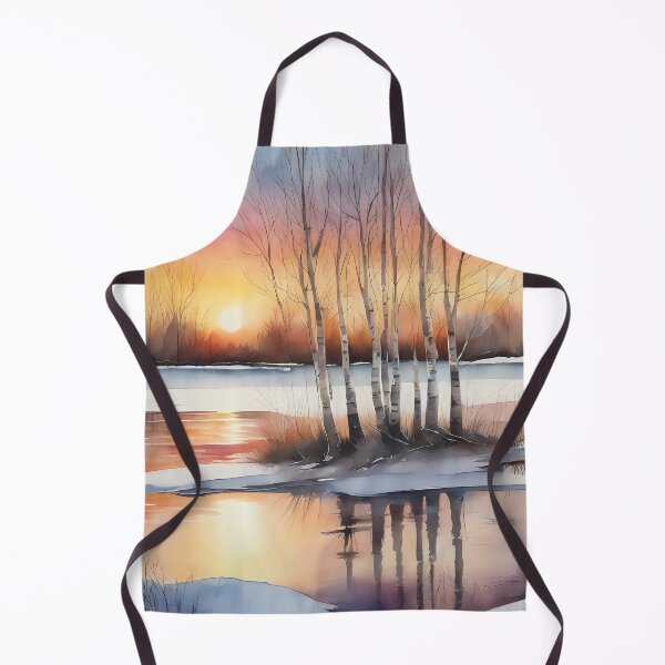 Item preview, Peaceful Winter Lake Morning designed and sold by CalmnessbyChoice.
