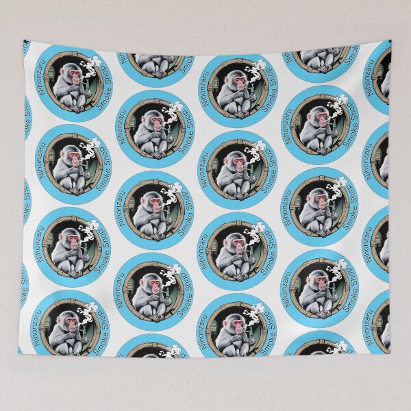 Item preview, Nihonzaru Smoke Shop BLUE designed and sold by matteflor.