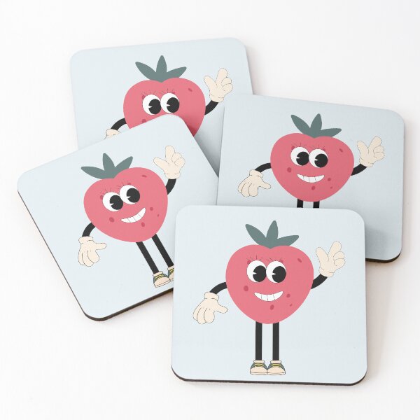 Item preview,  Flat Design Illustration with Character Fun Strawberry designed and sold by AlginaPugachova.