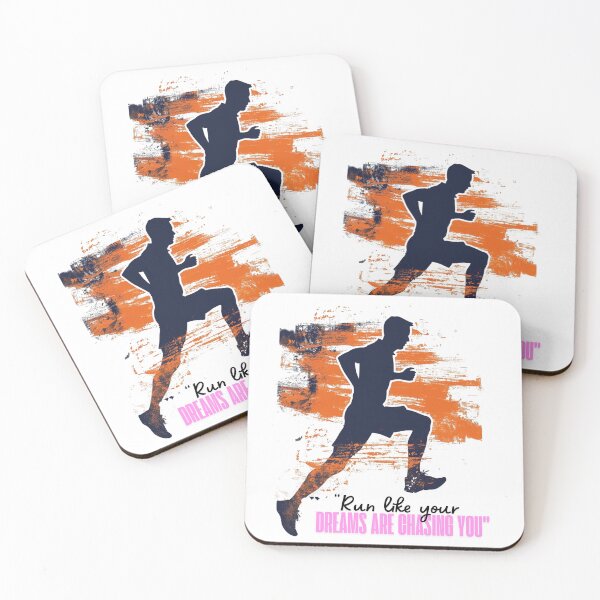 Item preview, Dreams Are Chasing You – Runner Motivational Art designed and sold by JenniferCreaArte .