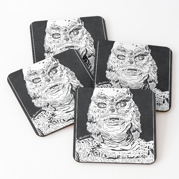 Item preview, CREATURE FROM THE BLACK LAGOON (Black and White) designed and sold by FamousWeirdosRB.