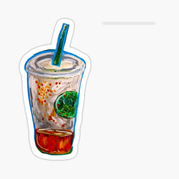 Item preview, Badly drawn iced coffee designed and sold by aoifetandco.