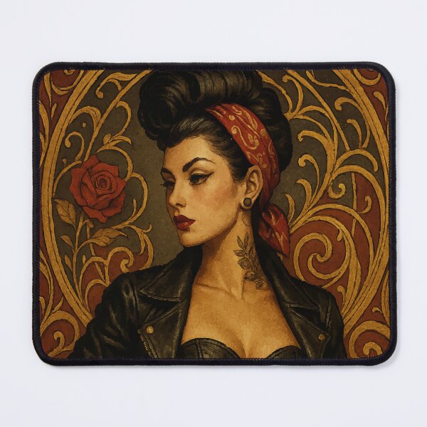 Item preview, Rebel Rose: Art Nouveau Attitude designed and sold by AbstractAnom.