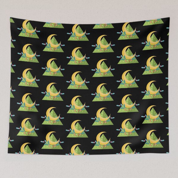 Item preview, Crescent moon with floral elements designed and sold by jazzydevil.