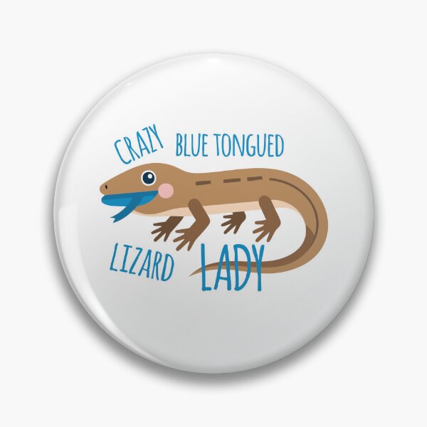 Item preview, Crazy Blue tongued lizard lady designed and sold by jazzydevil.