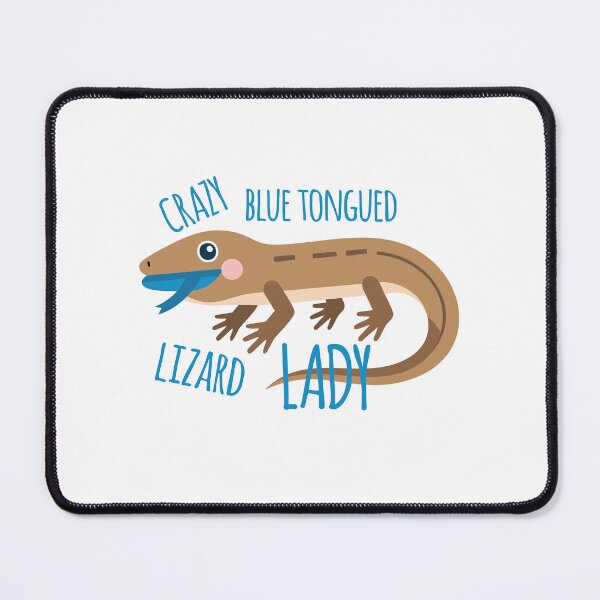 Item preview, Crazy Blue tongued lizard lady designed and sold by jazzydevil.