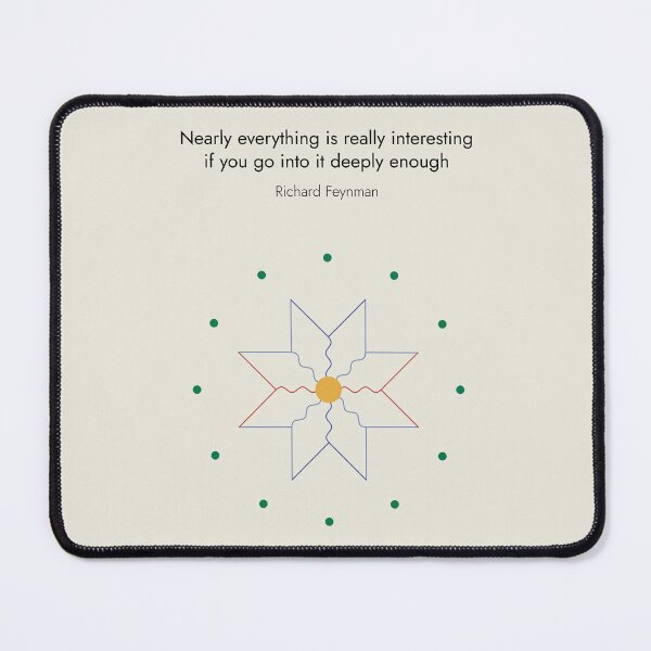 Item preview, Richard Feynman Physics Minimalist Abstract Art Design designed and sold by kakarikihill.