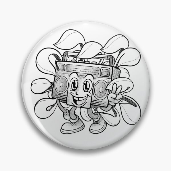 Item preview, Happy Ghettoblaster designed and sold by Anthologicart.