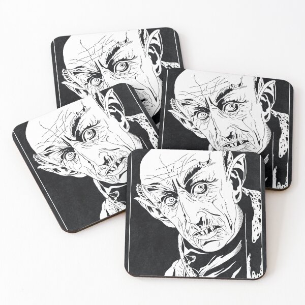 Item preview, COUNT ORLOK - Nosferatu (Black and White) designed and sold by FamousWeirdosRB.