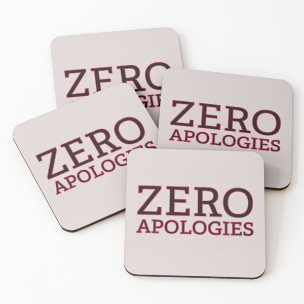 Item preview, Zero Apologies Text Art Design designed and sold by PureGoldDesigns.