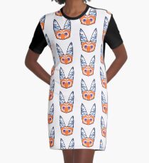 Lothcat Ahsoka Emoji Graphic T-Shirt Dress