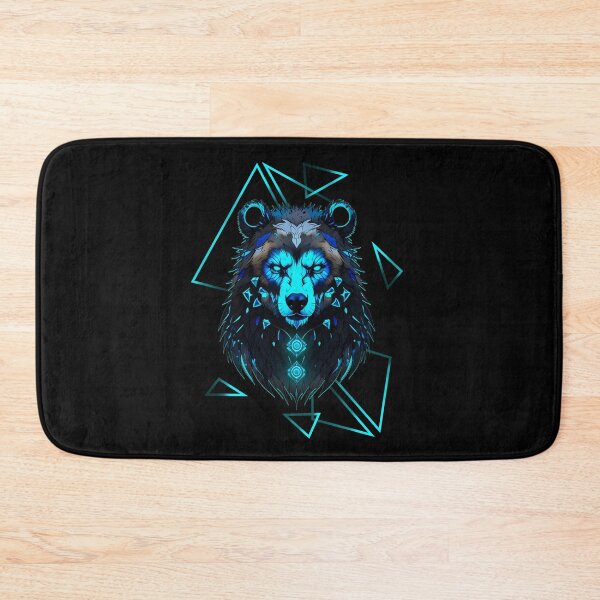 Item preview, Bear Neon Art - Blue designed and sold by StefAnimal.