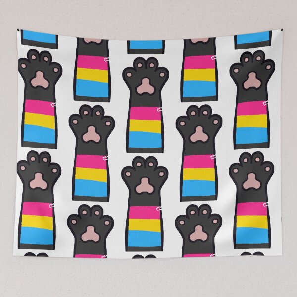 Item preview, Pansexual Flag Cat Paw designed and sold by divesca.