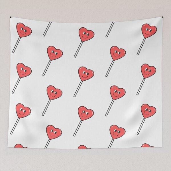 Item preview, Kawaii Heart-Shaped Lollipop – Sweet Love Candy Design designed and sold by Blueprint&co.