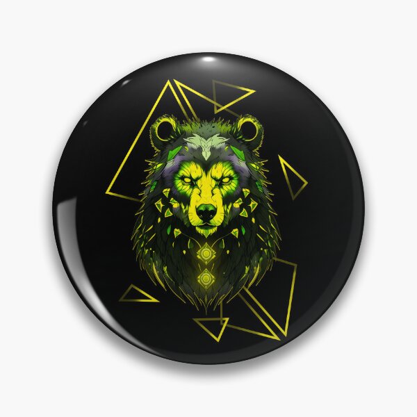 Item preview, Bear Neon Art - Yellow designed and sold by StefAnimal.