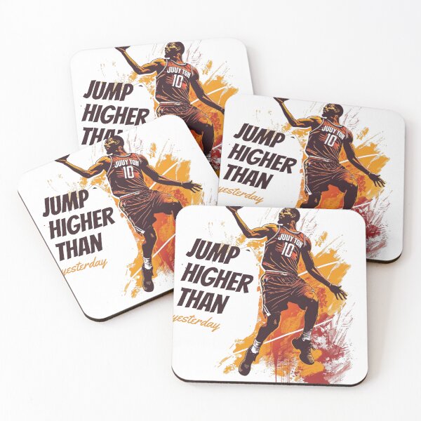 Item preview, Jump Higher Than Yesterday – Motivational Basketball Art designed and sold by JenniferCreaArte .
