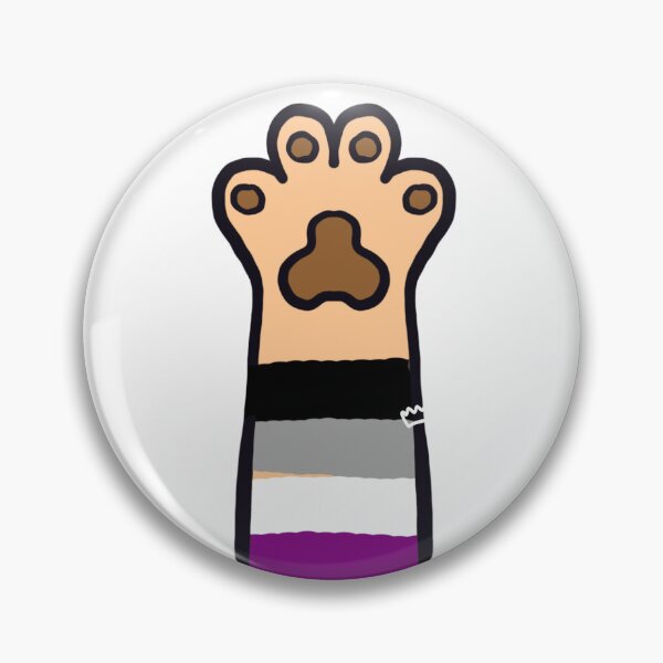 Item preview, Asexual Flag Cat Paw designed and sold by divesca.