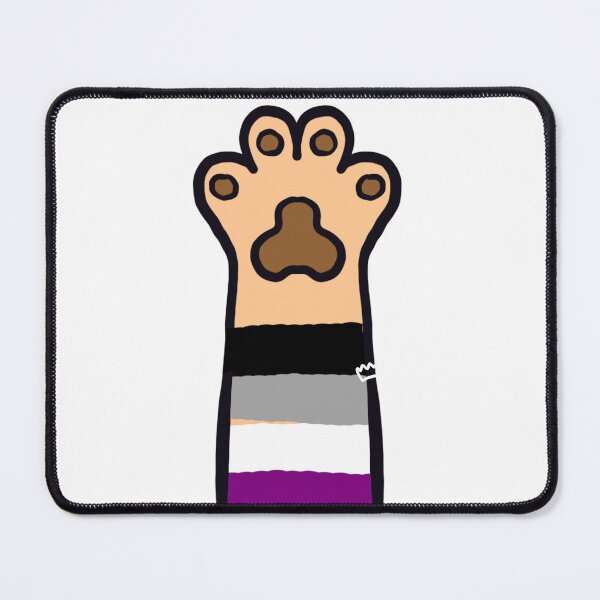 Item preview, Asexual Flag Cat Paw designed and sold by divesca.